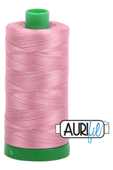 Aurifil Mako 40wt 2-ply Cotton 1000 m 1094 yd. spool - 2445 Victorian Rose
